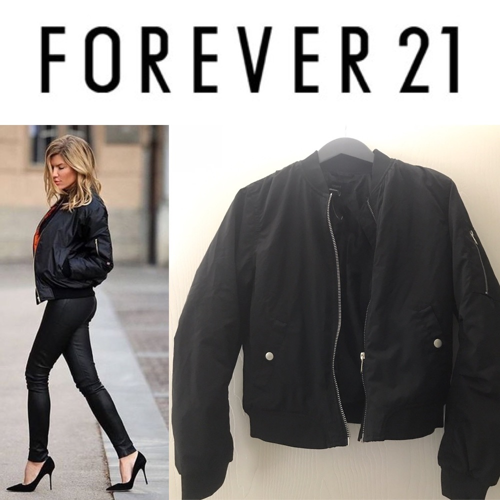 Black Bomber Jacket